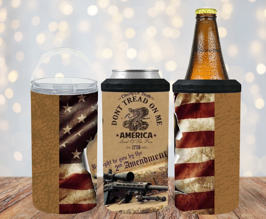 #191 Don't Tread On Me America Can Cooler