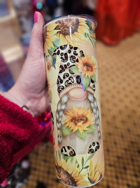 #401 Leopard Sunflower Gnome
