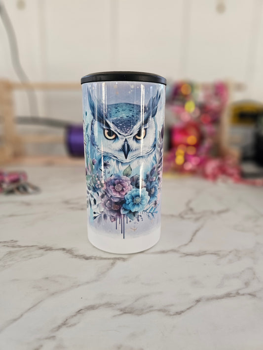 #484 Purple Owl Can Cooler