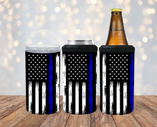 #208 Back The Blue Can Cooler