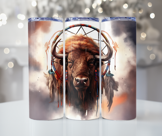#226 Bison with Dreamcatcher Tumbler