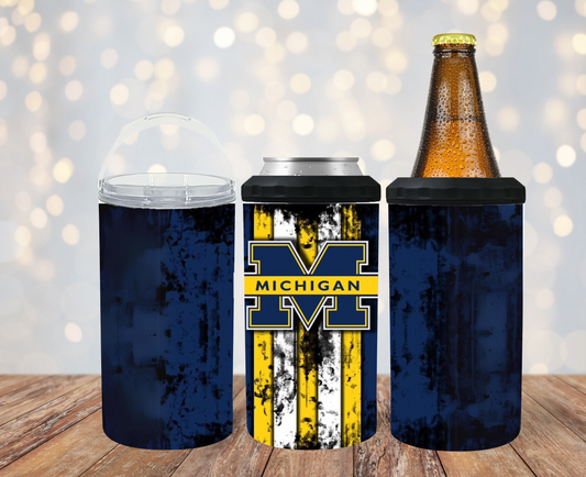 #235 Michigan Blue Can Cooler