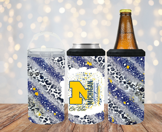 #237 Michigan Go Blue Can Cooler