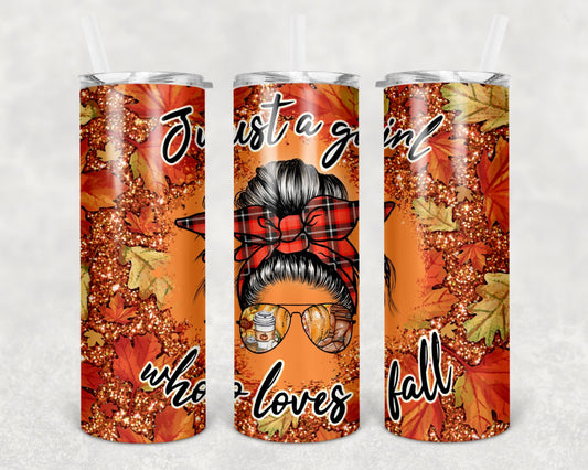 #23 Just a Girl Who Loves Fall Tumbler