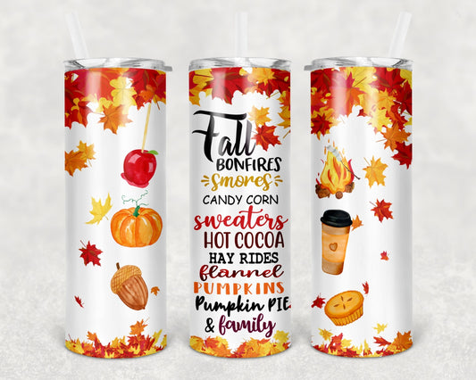#26 Fall Bonfires Smores & More Tumbler