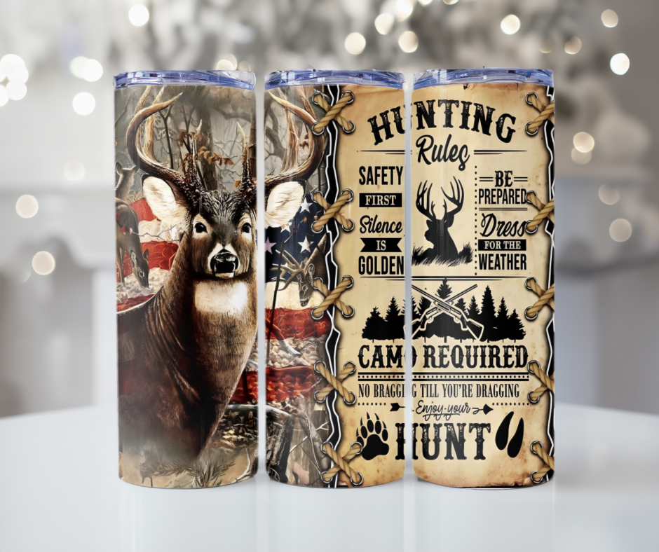 #279 Hunting Rules with Big Buck and American Flag