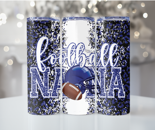 #2 Blue Football Nana Tumbler