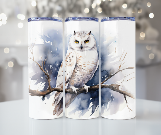 #304 Snowy Owl Tumbler