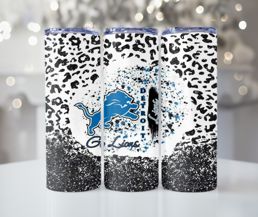 #320 Go Lions Leopard Tumbler
