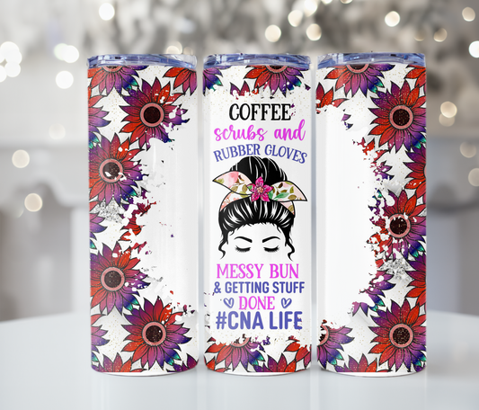 #344 Coffee Scrubs And Rubber gloves CNA Tumbler
