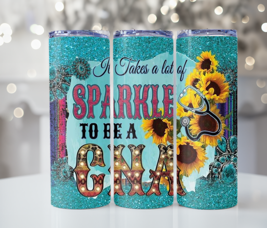 #345 Takes a lot of sparkle to be a CNA Tumbler