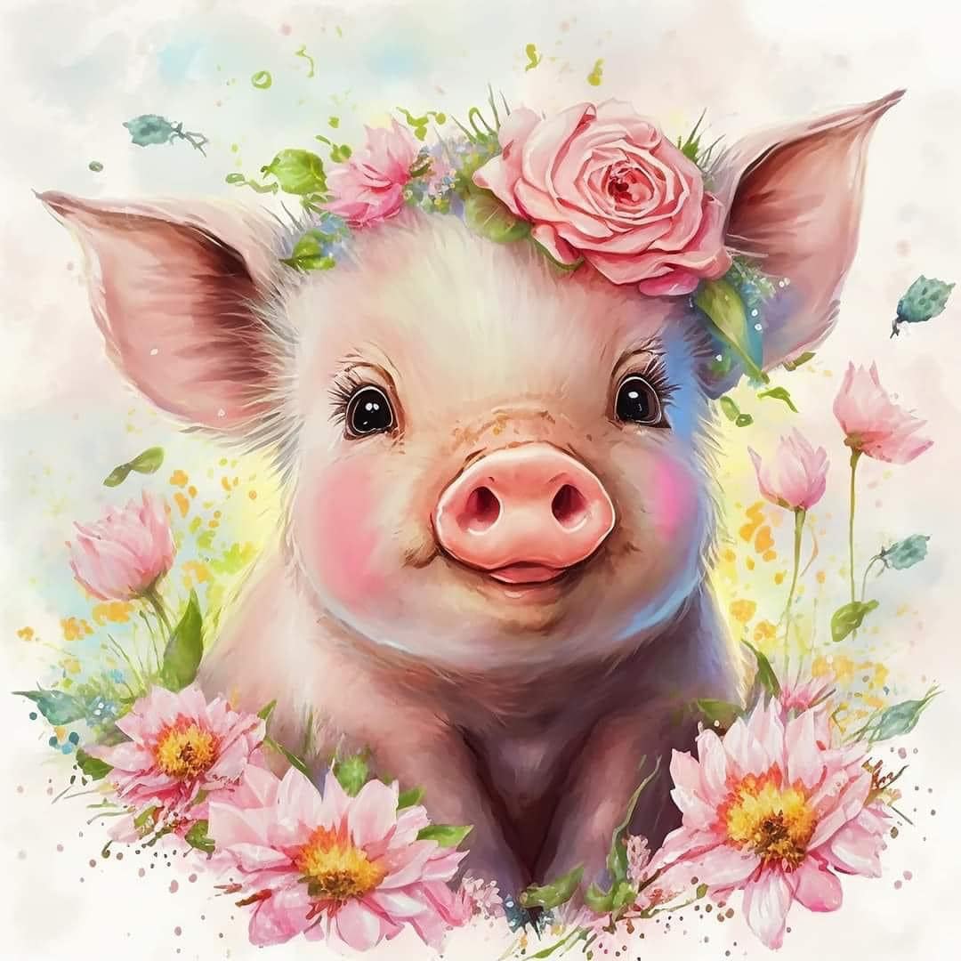 #348 Cute Pig Tumbler