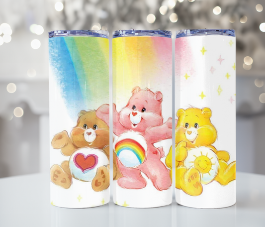 #350 Care Bears with Rainbow Tumbler