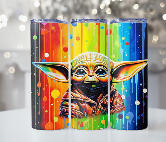 #354 Yoda Colorful Tumbler