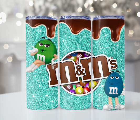 #357 M&M Teal Tumbler