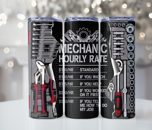 #358 Mechanic Hourly Rate Tumbler