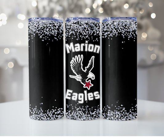 #367 Marion Eagles - Black Eagle Tumbler