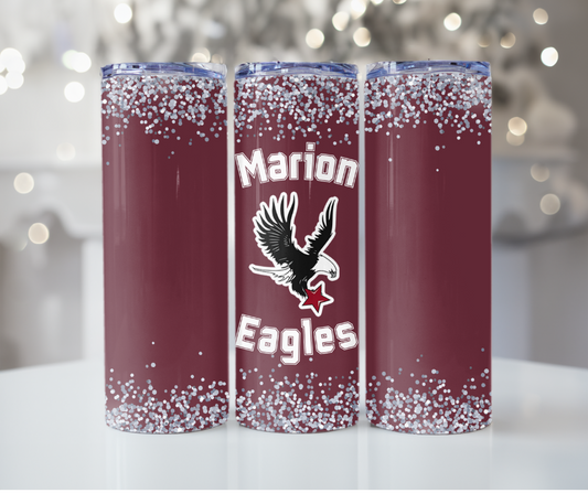 #369 Marion Eagles- Maroon Eagle Tumbler
