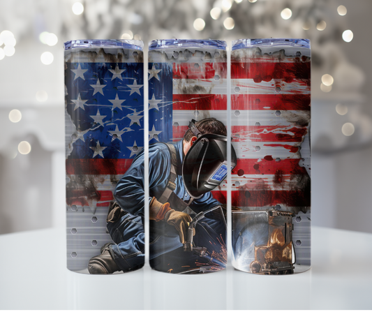 #387 American Welder Tumbler