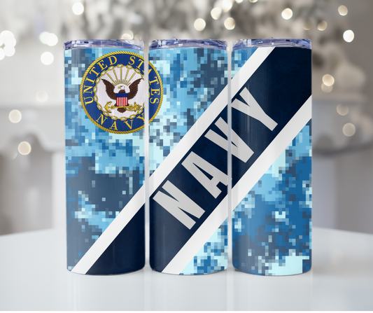 #392 Navy Tumbler