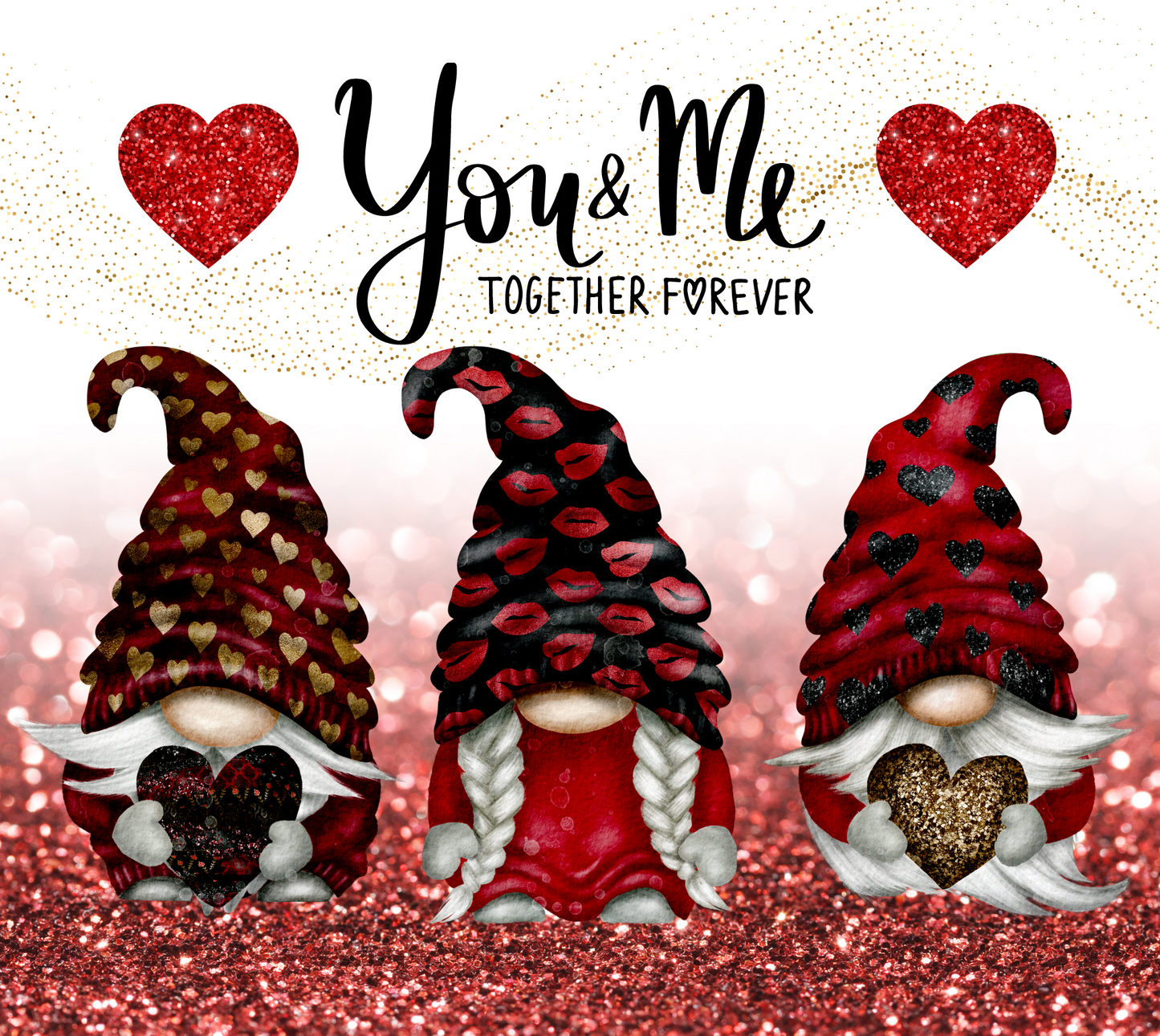 #403 You and Me Gnome Tumbler