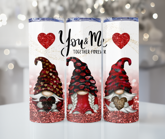 #403 You and Me Gnome Tumbler
