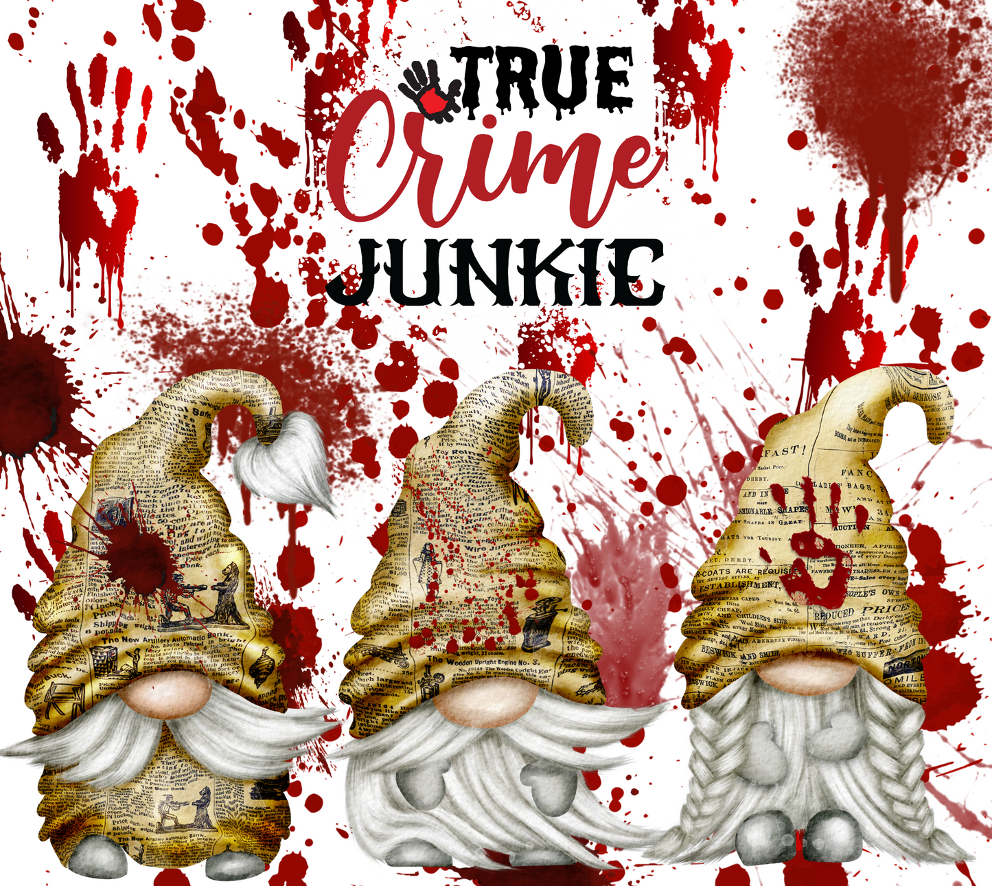 #410 True Crime Gnome Tumbler