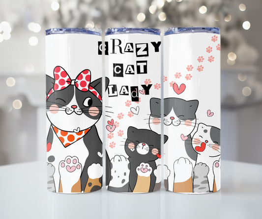 #419 Crazy Cat Lady Tumbler