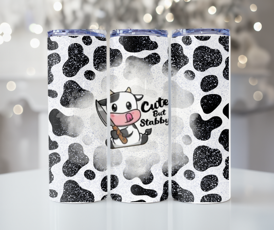 #426 Stabby Cow Tumbler
