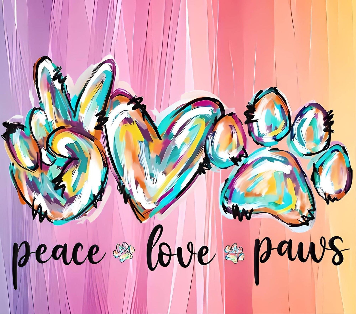 #439 Peace Love and Paws Tumbler