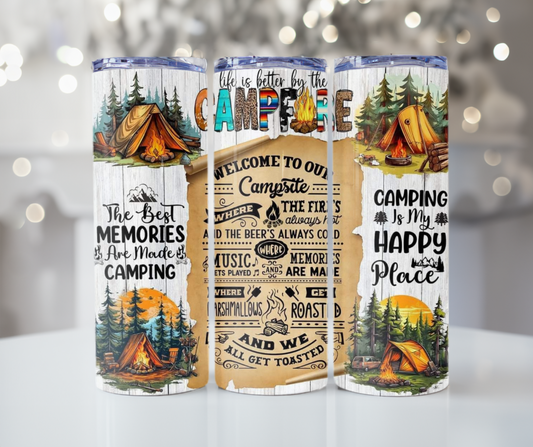#442 Welcome To Our Campsite Tumbler