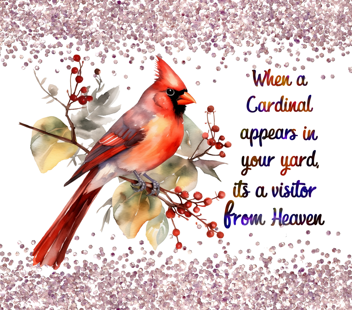 #44 Cardinal Visitor From Heaven Tumbler