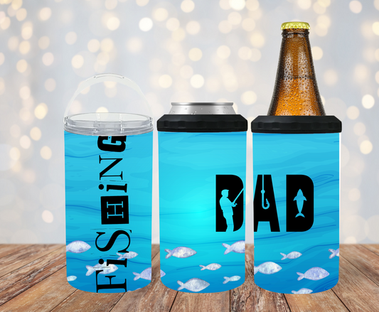 #457 Fishing Dad Can Cooler
