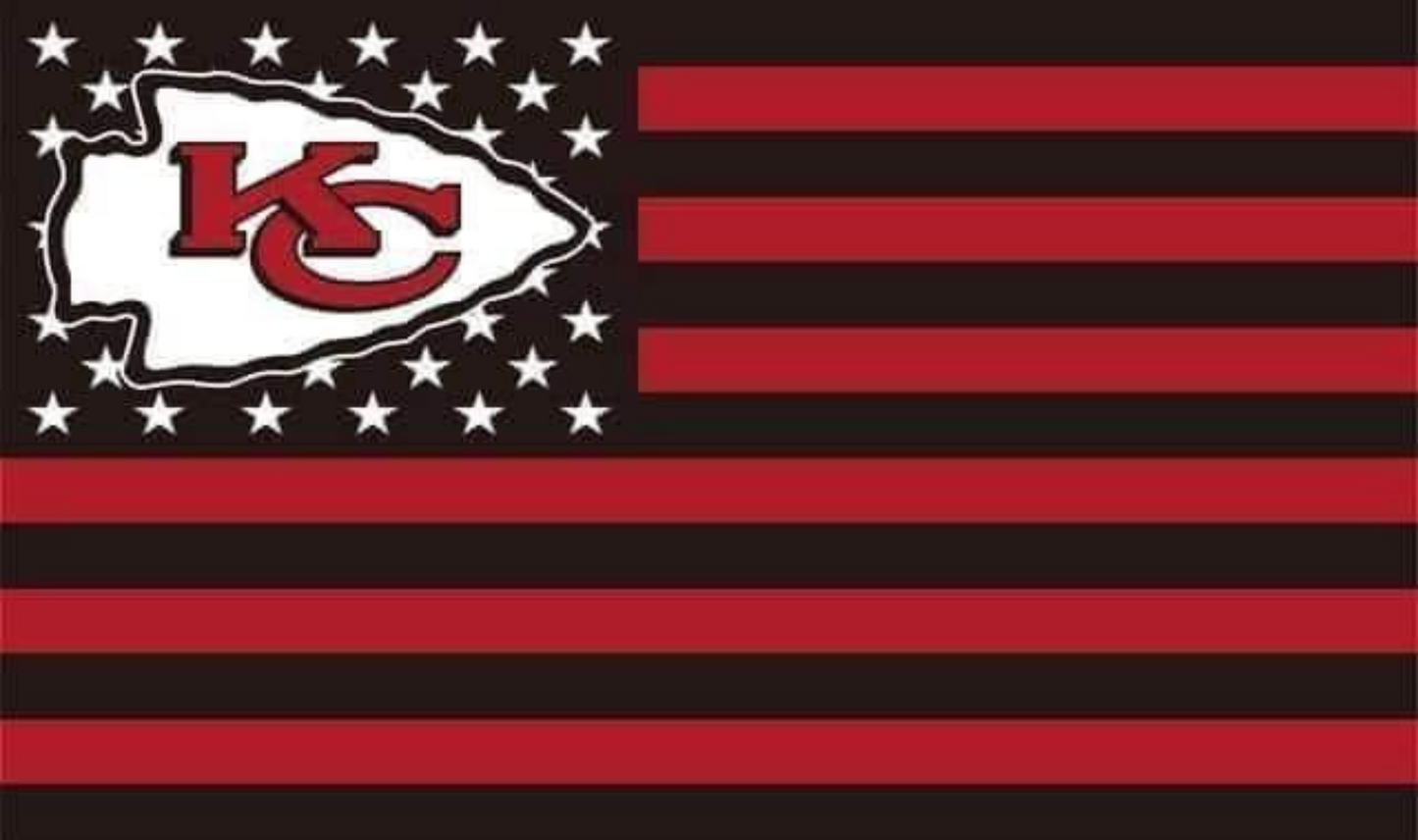 #464 Chiefs Flag Can Cooler