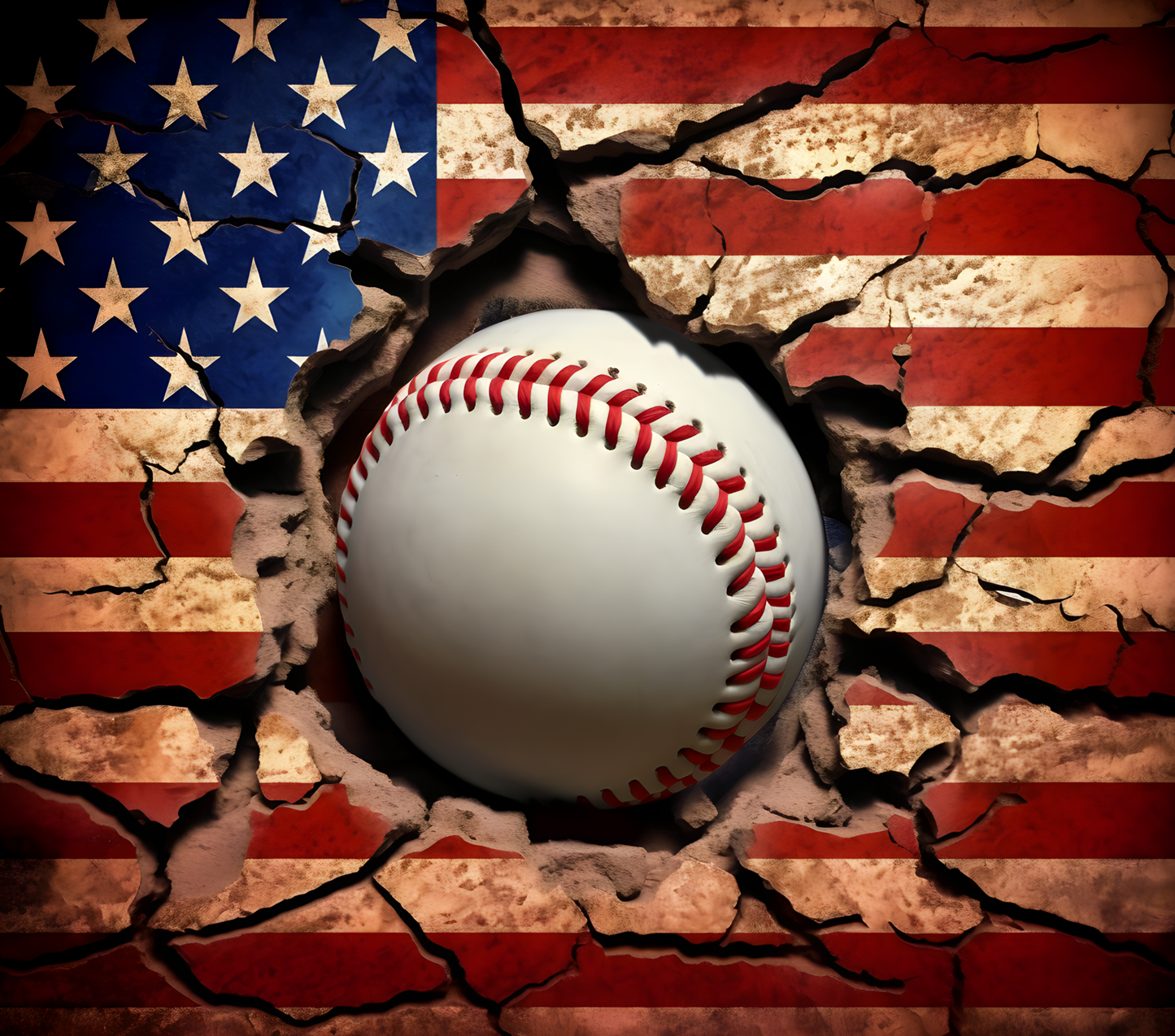 #489 American Baseball Tumbler