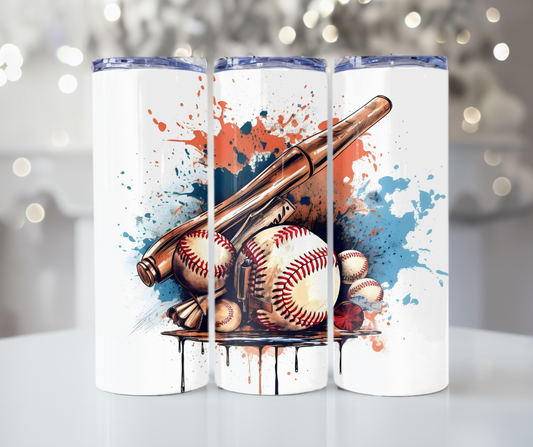 #490 Baseball Tumbler