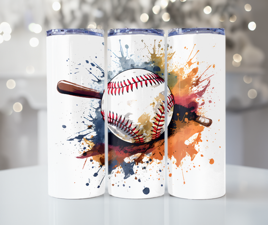 #491 Baseball Colorful Tumbler