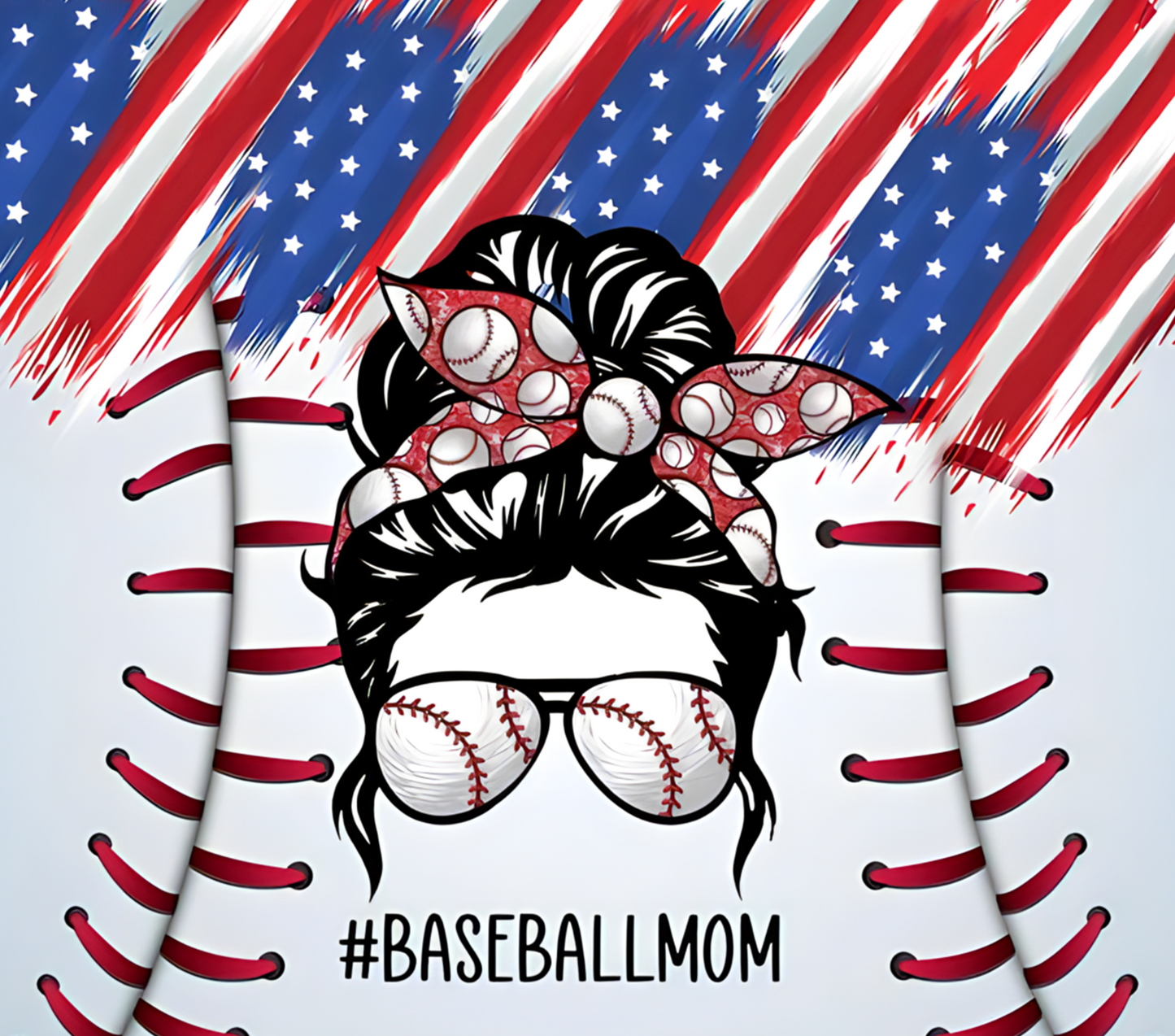 #494 American Baseball Mom Tumbler