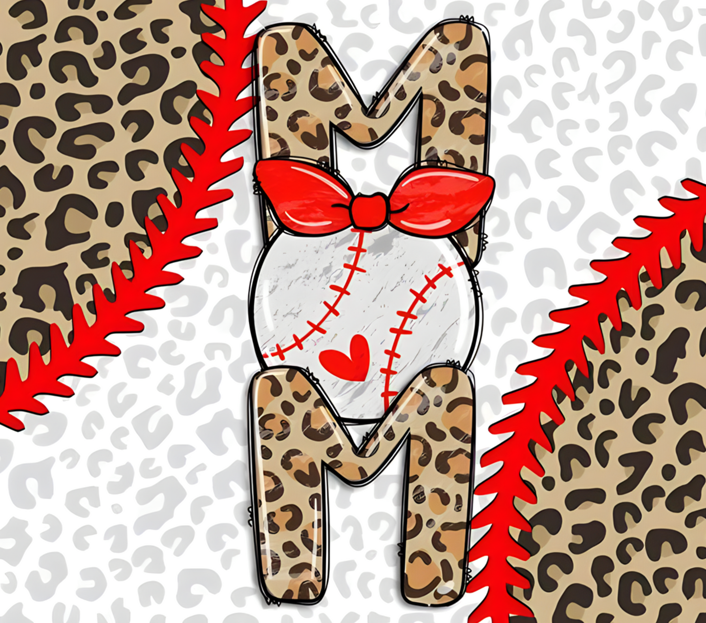 #515 Baseball Mom Cheetah Print Tumbler