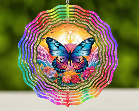 #531 Butterfly Wind Spinner- 10 Inch