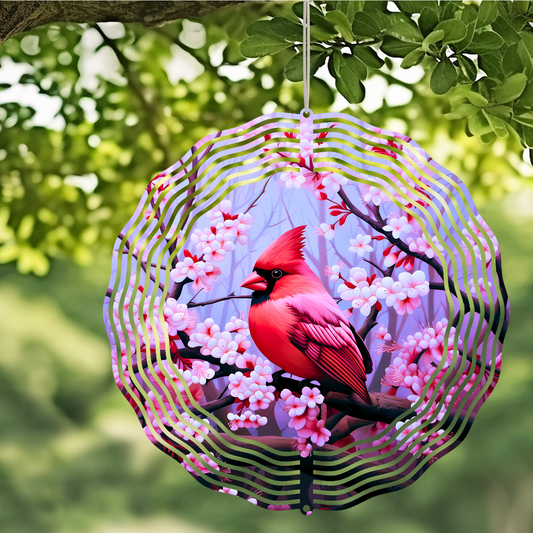 #535 Cardinal Wind Spinner- 10 inch