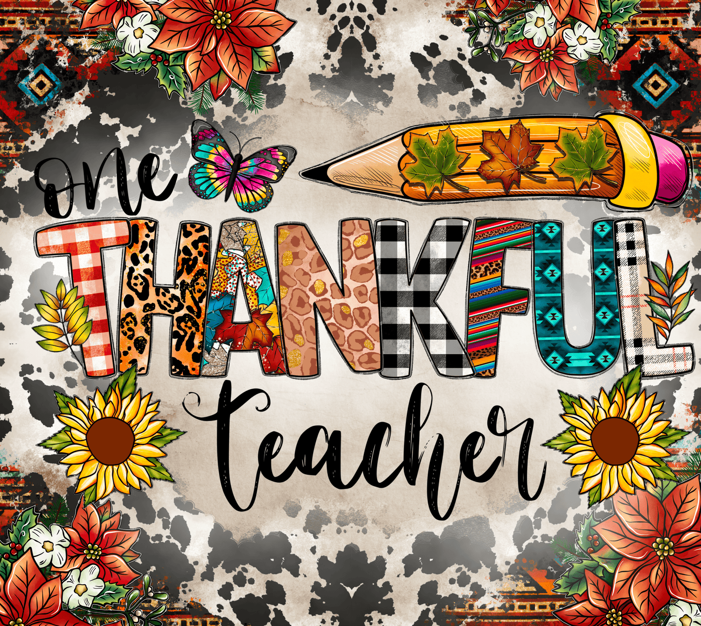 #69 One Thankful Teacher Tumbler