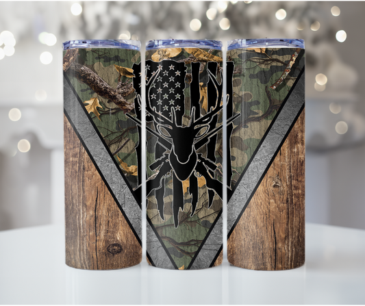 #85 Camo Buck Tumbler