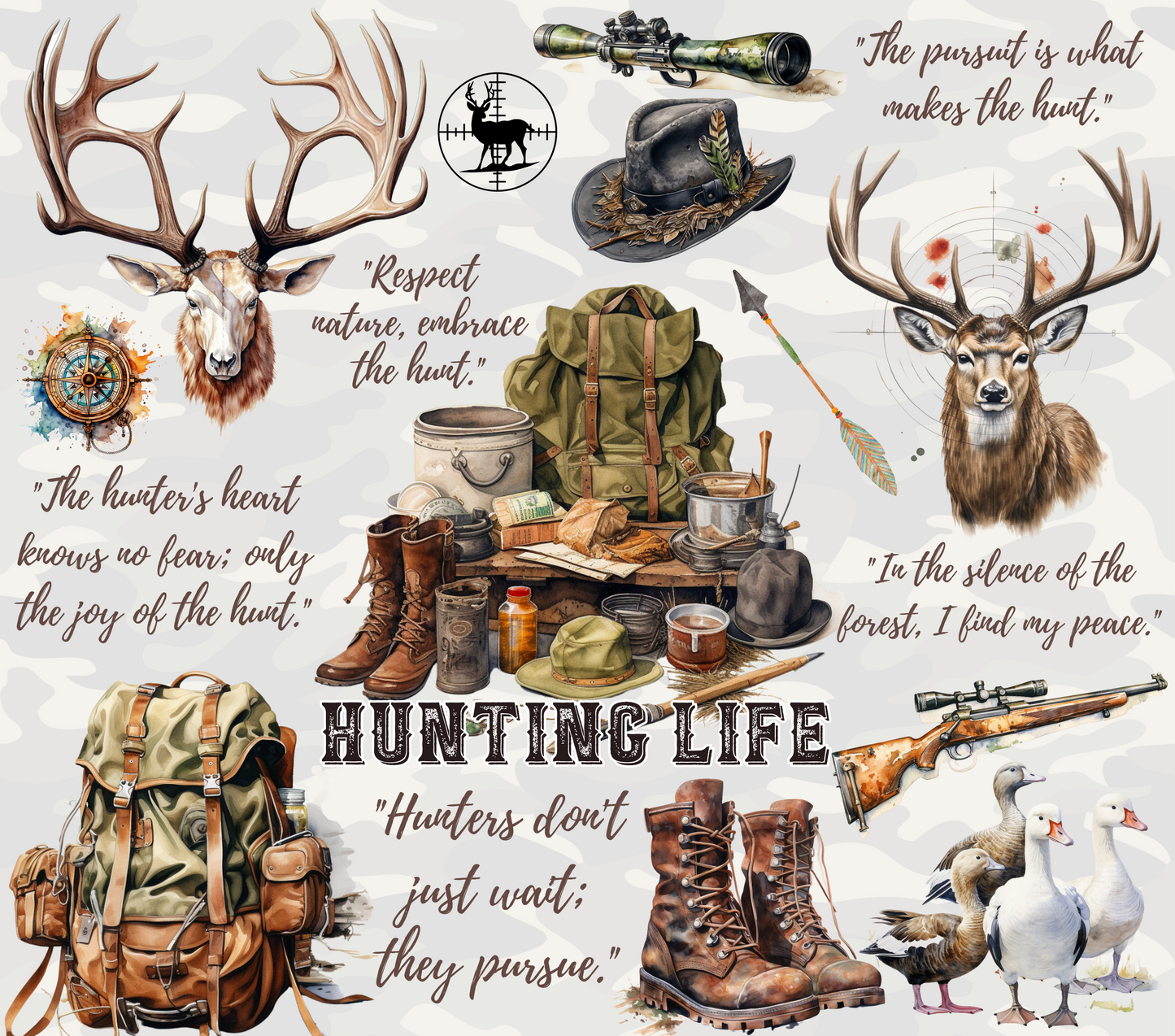 #88 Hunting Life Tumbler