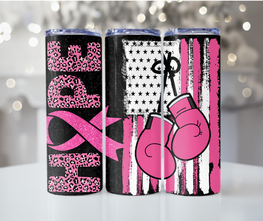 #95 Cancer Hope Pink Tumbler