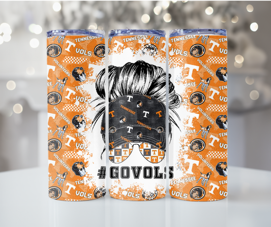 #9 Go Vols University of Tennessee Tumbler