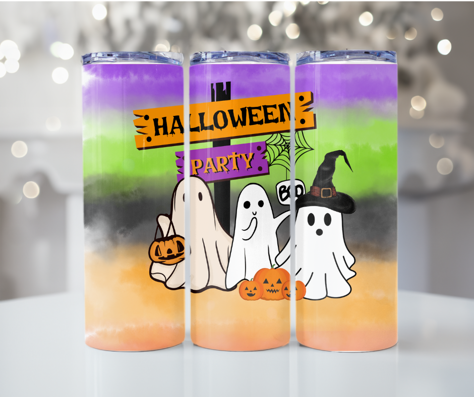 #115 Halloween Party Ghost Tumbler